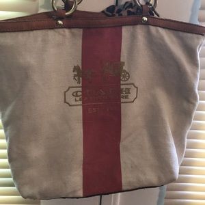 Coach canvas bag